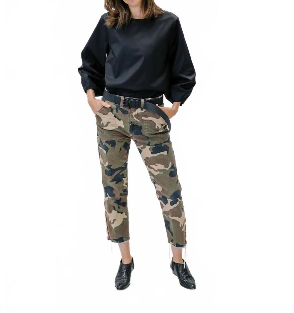 NEW FIELD TRIP balloon sleeve shirt in black